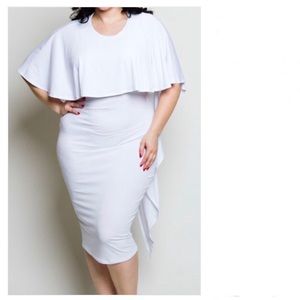 Laura Bodycon Cape Dress